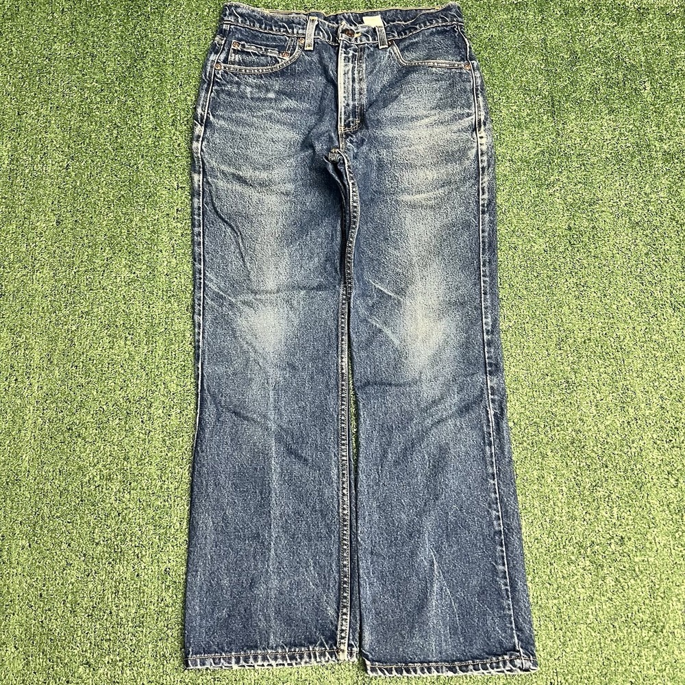Levi's 517 Bootcut Jeans Mens 34x30 (Fits 33x30) Stone Wash Vintage Denim USA